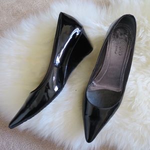 Browns Shoes Patent Leather Wedge Heel